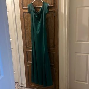 Emerald green dress